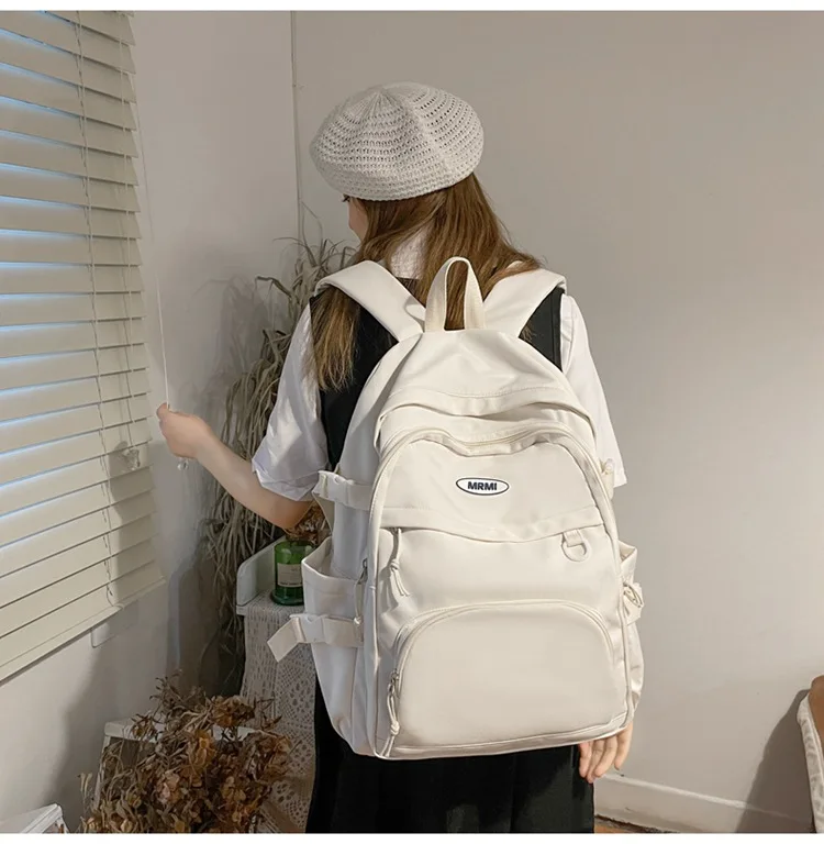 

School Bag Male Student Shoulders Large Capacity Couple Backpack Fashion Cool Backpack Female College Teen Computer Bag Mochila