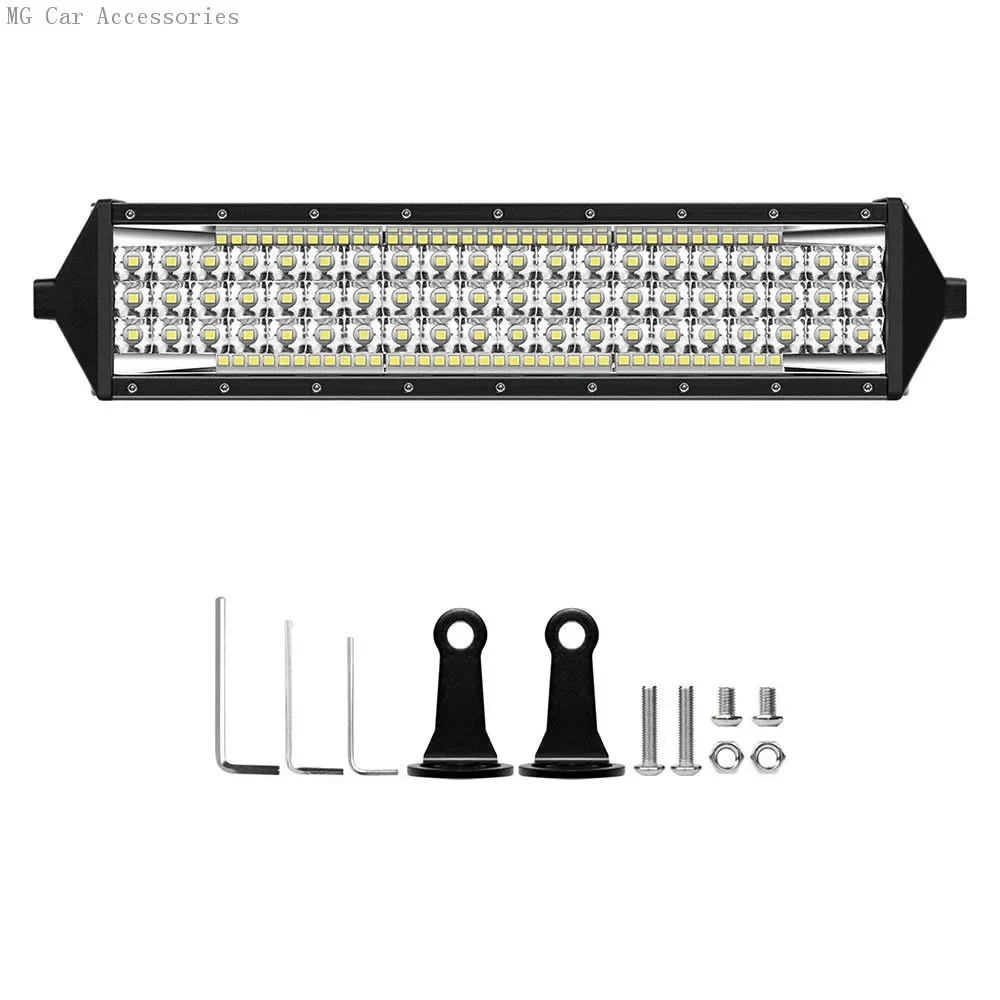 

12-дюймовый 88LED 402W 5-рядная светодиодная рабочая световая панель Прожектор Flood 12V 24V Offroad Светодиодная панель для грузовика Offroad 4X4 4WD Автомобиль SUV ATV