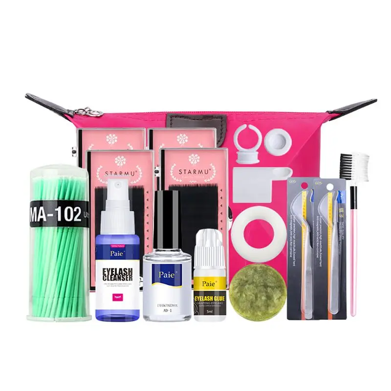 

False Eyelashes Extension Training Set Grafting Eyelash Practice Kit Makeup Tool
