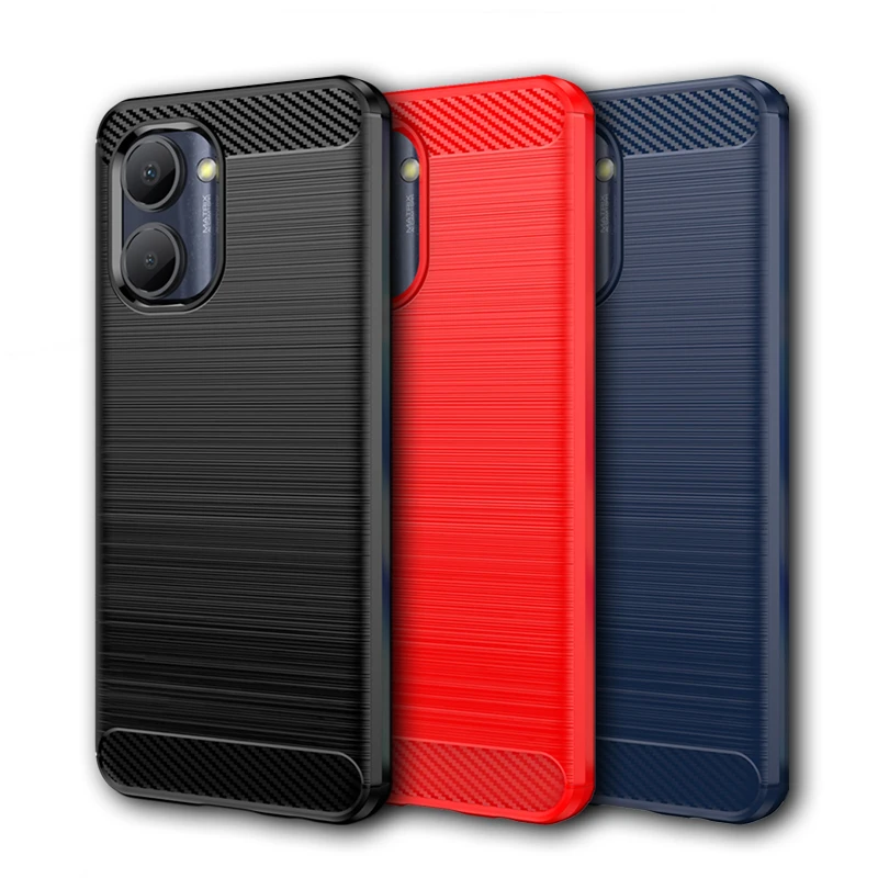 

For Realme C33 Case Realme C33 Cover 6.5 Inch Shockproof Soft Silicone Bumper For Realme C11 C17 C20 C21 C31 C33 C35 C30s Case