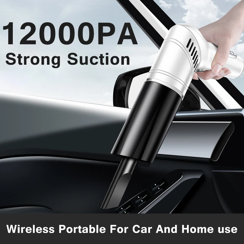 

12000PA автомобиль вакуумный очиститель Wireless Handheld для Auto & Home Home Pet CAT инструмент для очистки волос Mini Cordless вакуумный очиститель