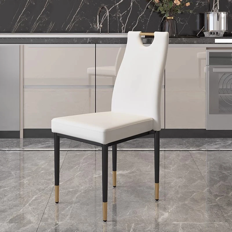 

Design Ergonomic Wedding Living Room Chairs Luxury Black Nordic Relax Leather Chairs Metal Legs Single Sillas Indoor Supplies