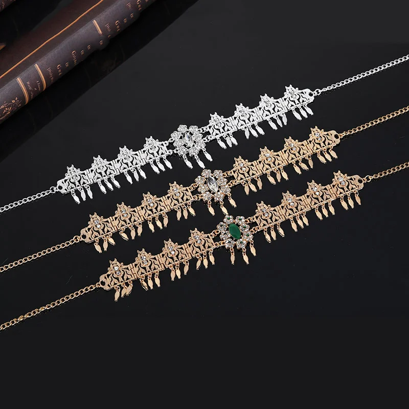 

Arabian Bride Crown Hair Accessories Fine Jewelry Design Wedding Dress Crystal Headpiece Hair Clip