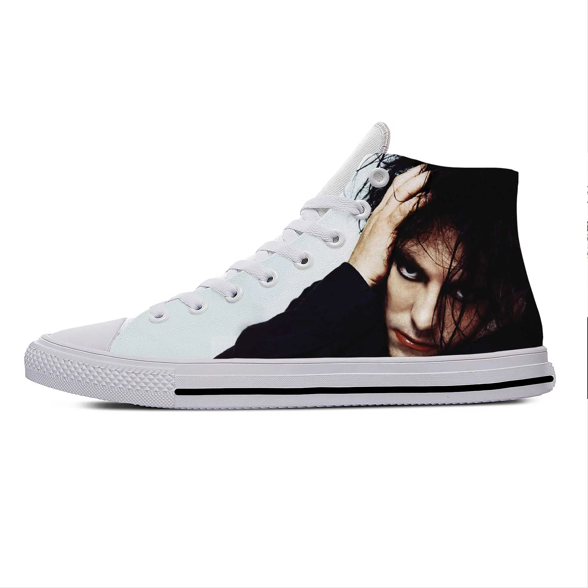 

Cure Rock Band Robert Smith The Music Singer Cool Casual Cloth Shoes High Top Lightweight Breathable 3D Print Men Women Sneakers
