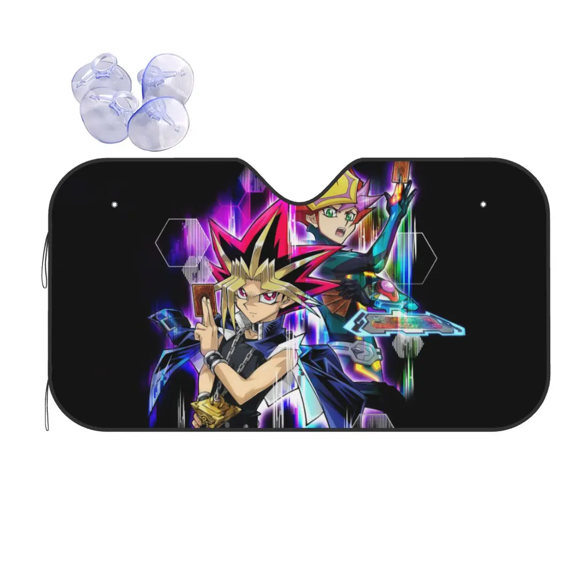 

Mutou Yuugi Yami Yuugi Polyester Windshield Sunshade Yu-Gi-Oh Anime Aluminium Foil Sunshade Visor Ice Shield Dust Protection