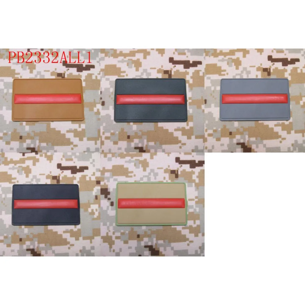 

The Thin Red Line Firefighter Fire Rescue 3D PVC Patch