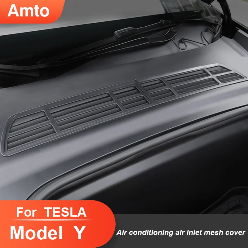 

Amto Air Inlet Protection Cover for Tesla 2021-2022 Model 3 Vent Protective Net Intake Grill Insect-proof Filter Car Accessories