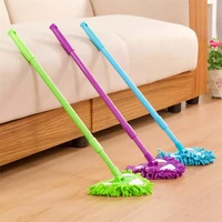 creative triangle water absorbing dust removing mop can rotate without dead angle telescopic rod housework cleaning mop