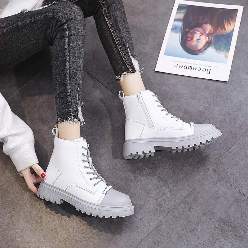 2022 Women's Autumn New Couple Breathable Casual Thick Bottom Trend Martin Boots