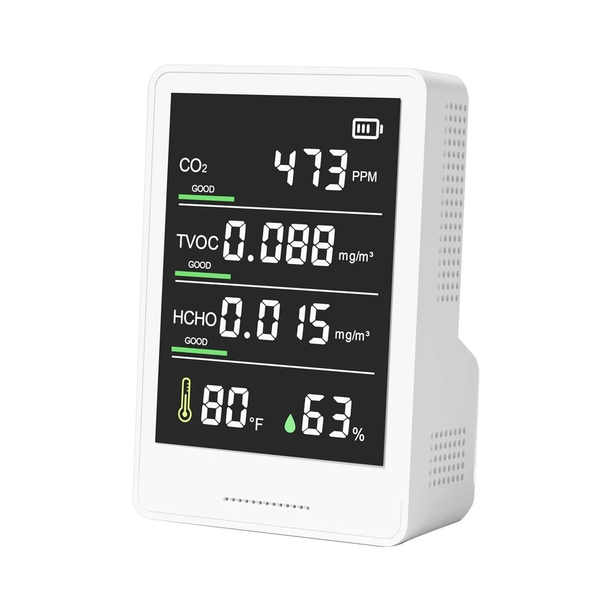 

Монитор качества воздуха, профессиональный и точный датчик CO2, TVOC, HCHO, влажности и температуры, для дома, офиса