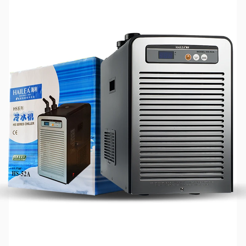

HS series HS 28A 52A 66A 90A Water Chiller Fish Tank Marine Aquarium Coral Reef Hydroponics Pond Thermostat Power Water Cooler