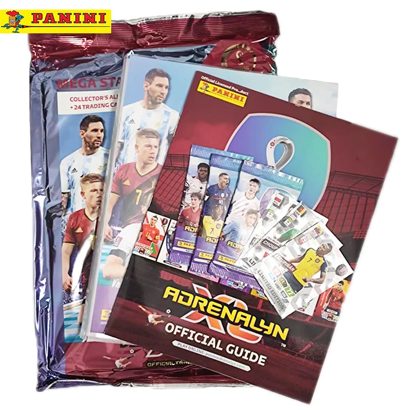

New Panini 2022 Football Star Card Box Qatar World Cup Soccer Star Collection Messi Ronaldo Footballer Limited Fan Cards Box Set