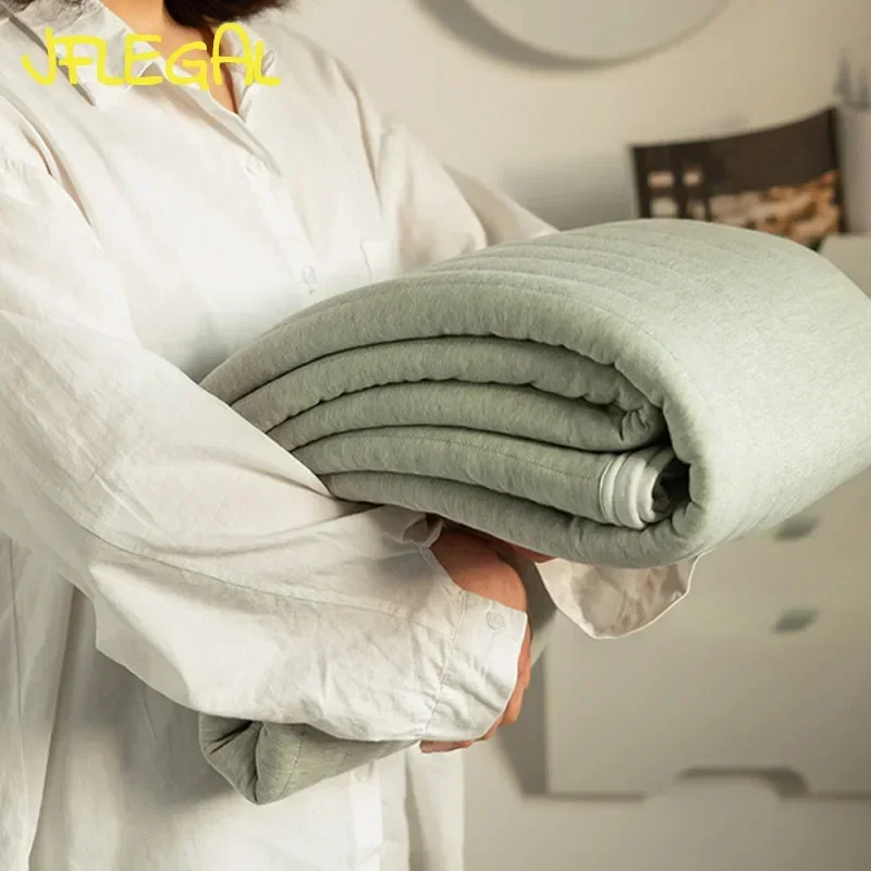 Jfлегальное тонкое летнее трикотажное Хлопковое одеяло в японском стиле для