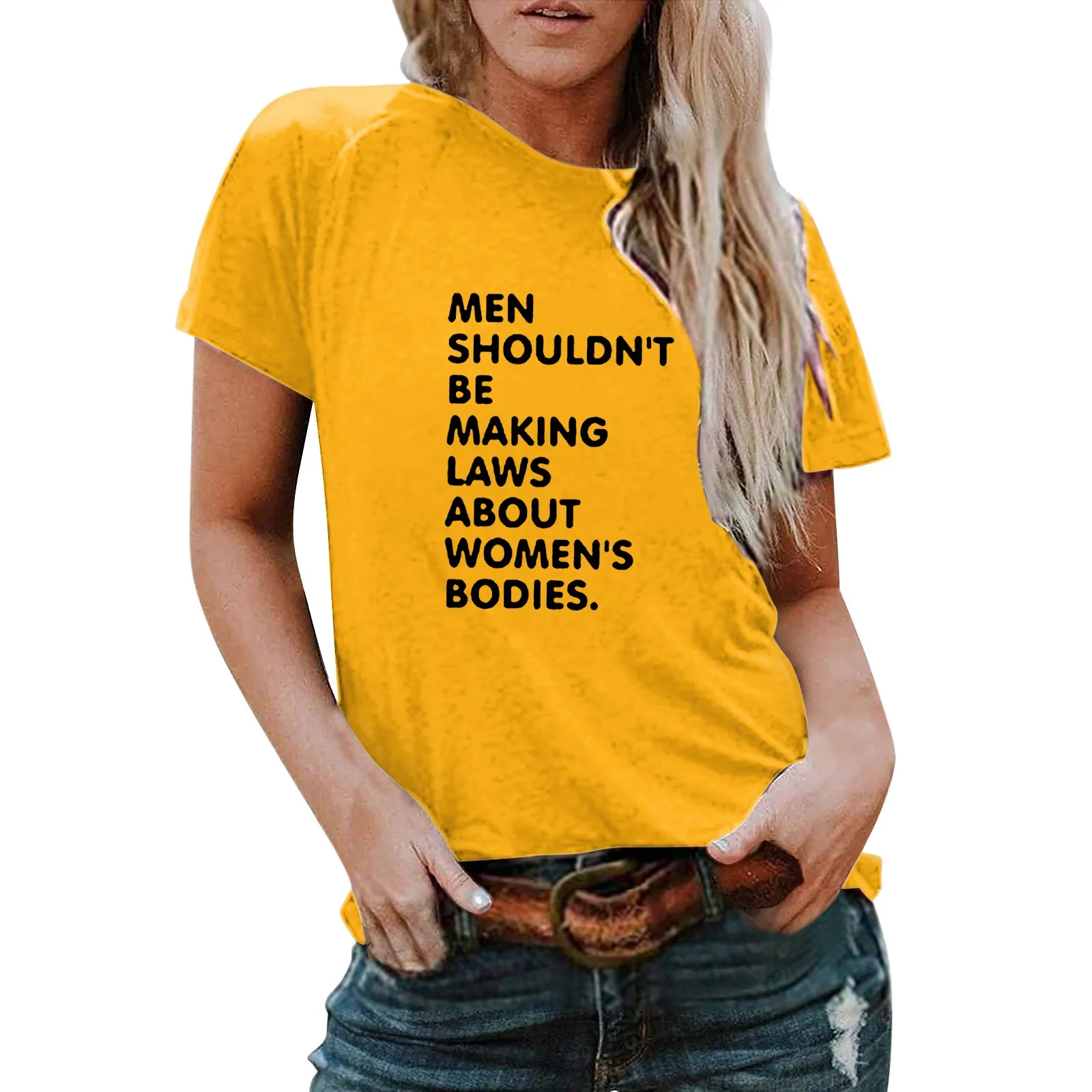 

Женская Мягкая свободная футболка с коротким рукавом и круглым вырезом