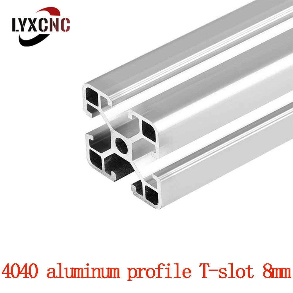 

ЕС стандарт анодированный 4040 алюминиевый профиль Экструзия 100 мм 300 400 мм 600 мм-800 мм Т-образный слот 8 мм линейная направляющая для ЧПУ 3D принт...