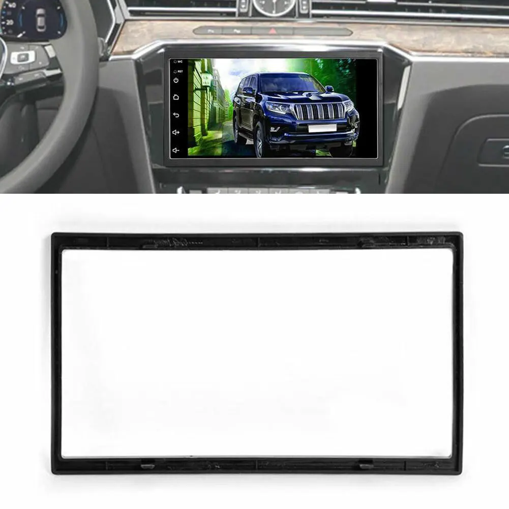 

1 X Universal Stereo Radio Panel Car Stereo Radio Panel 2 Din Frame Interior Accessories For 7Inch Large Screen Car Audio