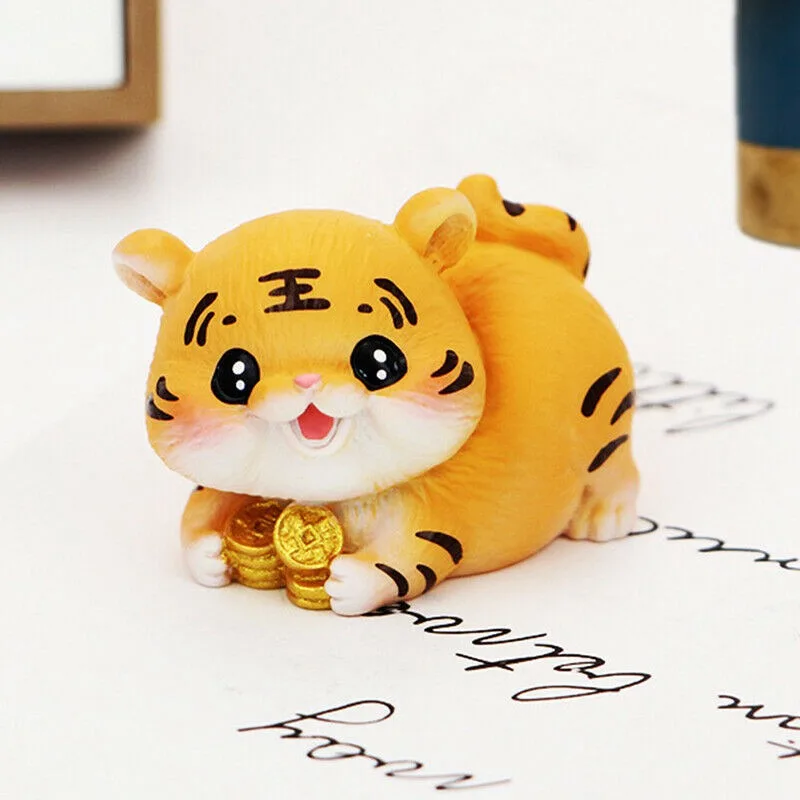 

Lovely Cute Tiger Animal Home Decor Birthday Ornament Figurine Decoration