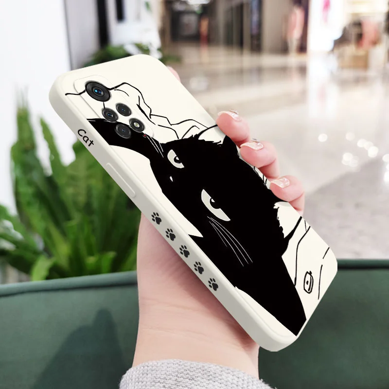 Aggrieved Cat Phone Case For Xiaomi Redmi Note 12 12S 11 11S 10 10A 10T 10S 9T 9 8 7 Pro Plus 10C 9A 9C 9T 4G 5G Cover