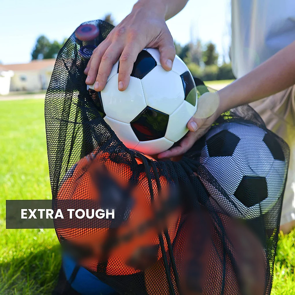 

Сумка на шнурке для занятий футболом, многоразовая моющаяся Водонепроницаемая Сумочка для баскетболом, мешок для хранения футбольных мяче...