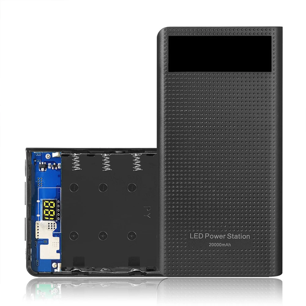 

7*18650 Держатель аккумулятора Type-C, внешний аккумулятор, контейнер для аккумулятора, зарядное устройство, чехол «сделай сам», чехол для хранения и зарядки