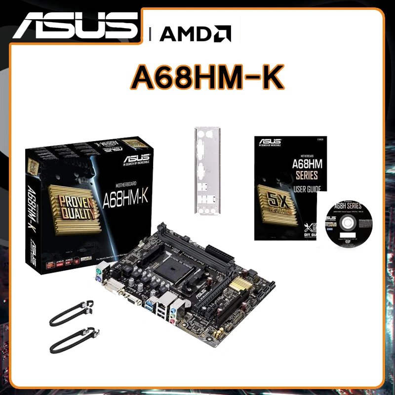 

Разъем FM2/FM2 + Материнская плата DDR3 Материнская плата ASUS A68HM-K материнская плата 32 Гб PCI-E 3,0 SATA III USB3.0 Micro ATX для AMD A8 6600K