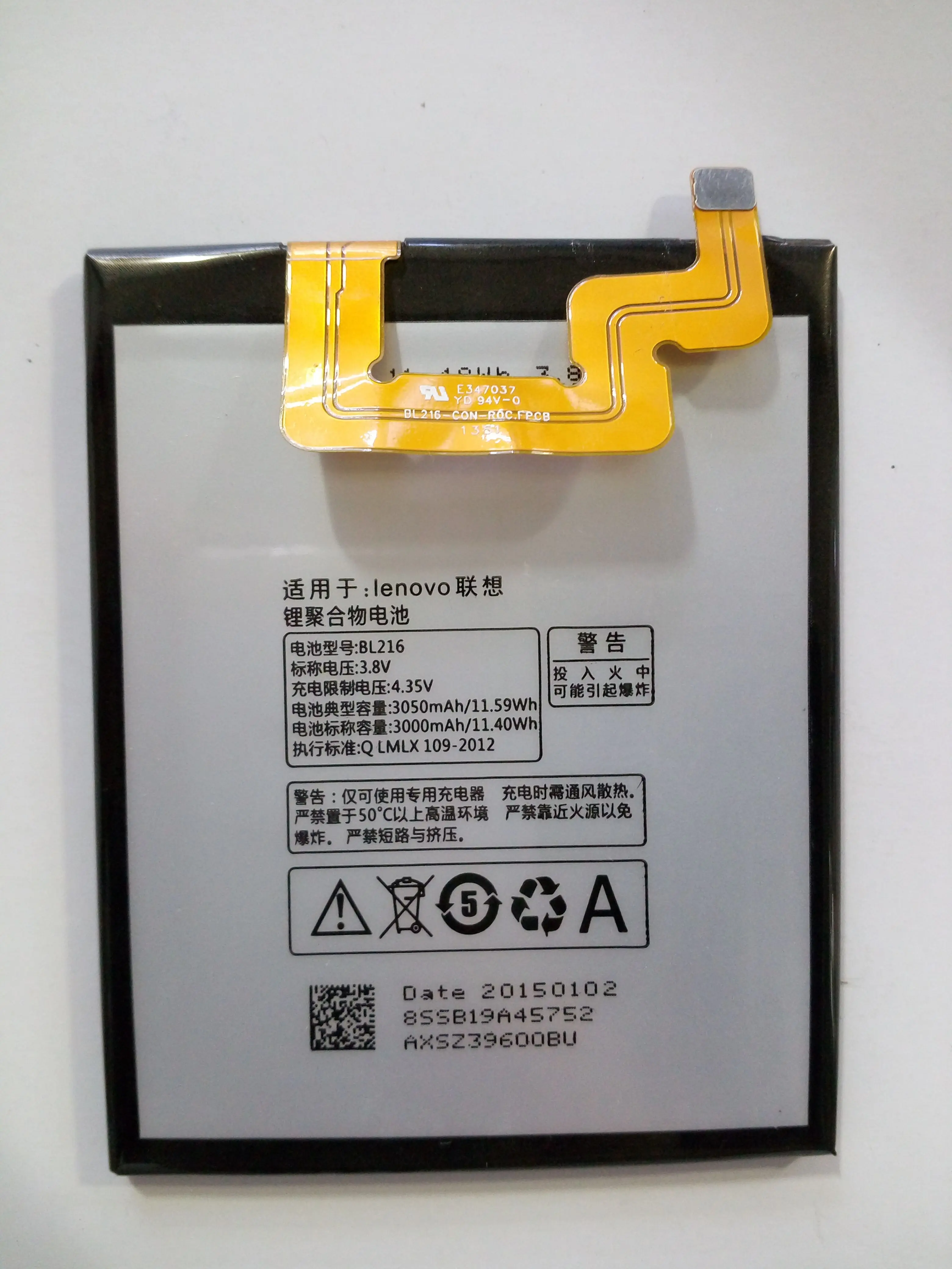 

For Lenovo Lenovo Vibe Z Battery K910e K910 Mobile Phone Battery Model Bl216 Battery