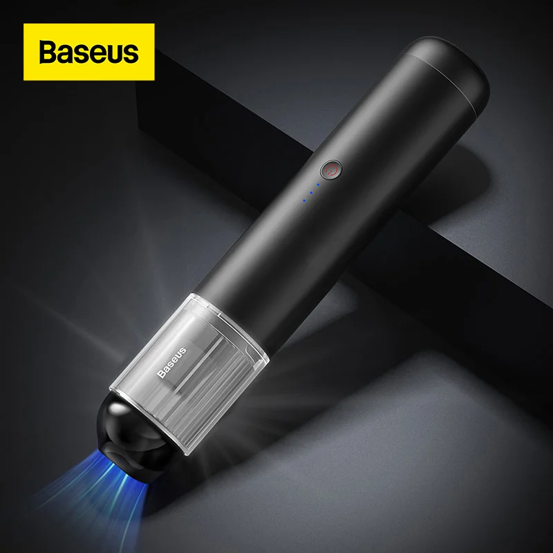 $79.99 Baseus 15000Pa Car Vacuum Cleaner Wireless Mini Car Cleaning Handheld Vacum Cleaner W LED Light for Car Interior Cleaner