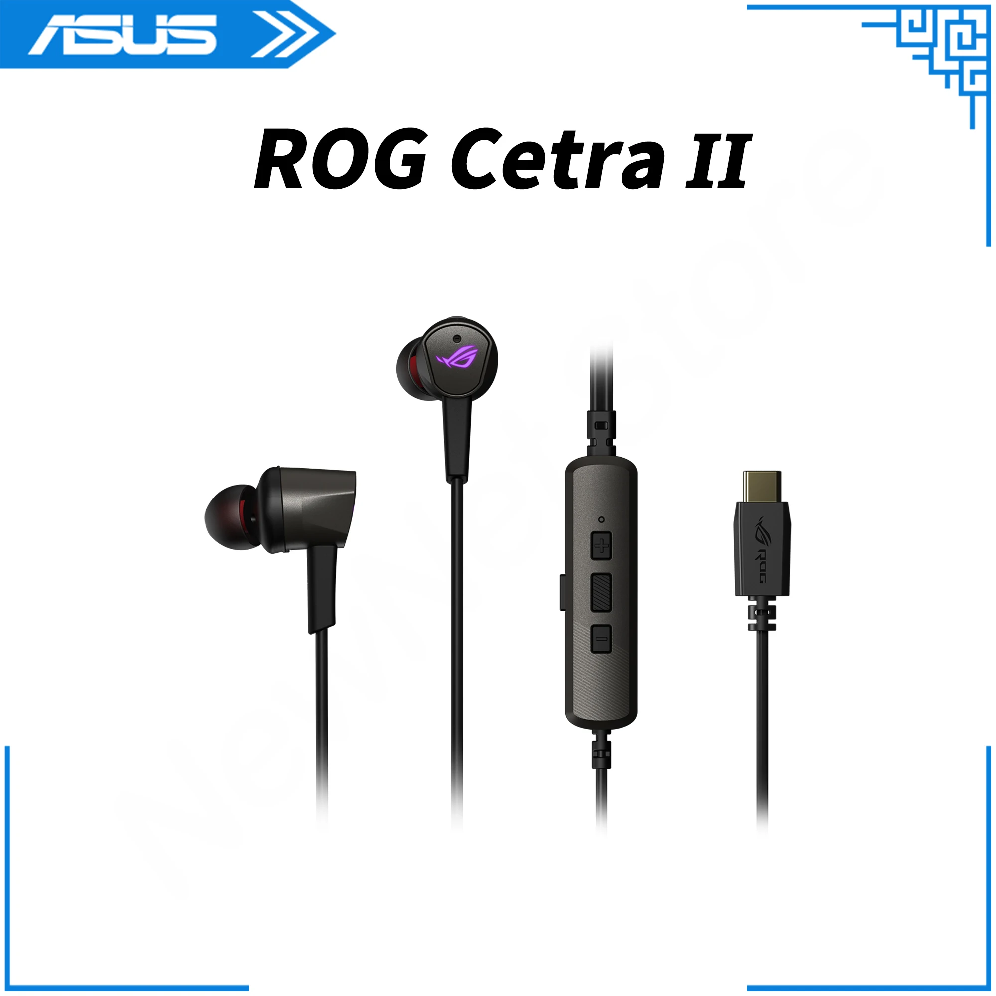 

Игровые наушники-вкладыши ASUS ROG Cetra II | Наушники-вкладыши, микрофон, ANC, подсветка Aura Sync RGB, для ноутбука, переключателя, телефона ROG