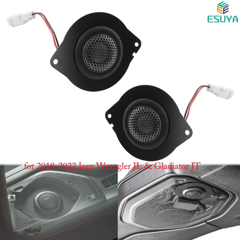 

ESUYA Super Tweeters for 2018-2022 Jeep Wrangler JL & Gladiator JT (1 Pair)
