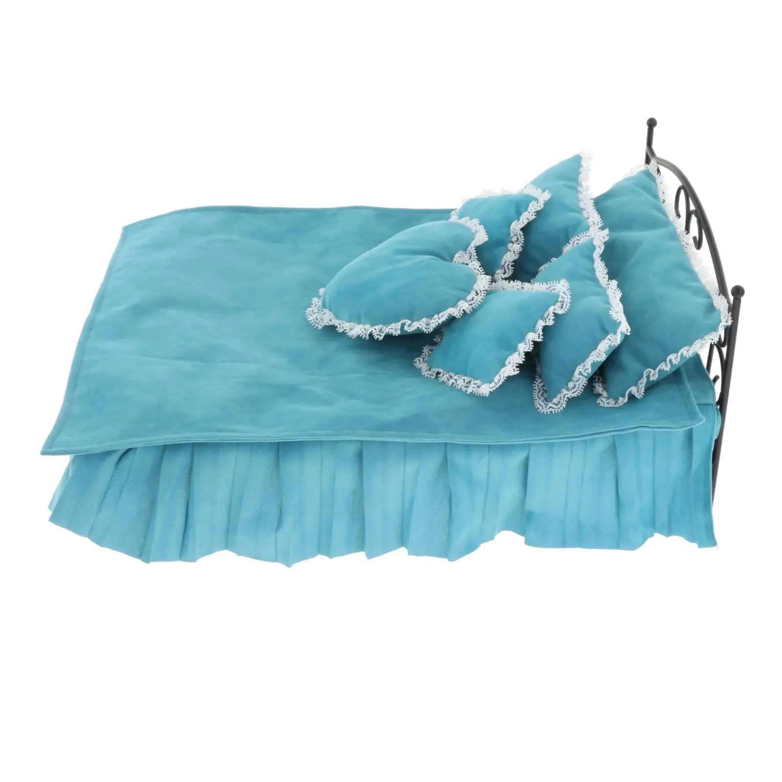 

Европейский стиль 1/6, кованая железная кровать, мебель, модель для кукол BJD, украшение для сцены