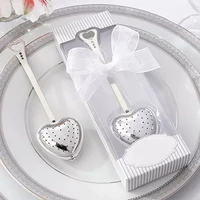 heart design spoon tea infuser filter souvenir bridal shower favor gift glitzy