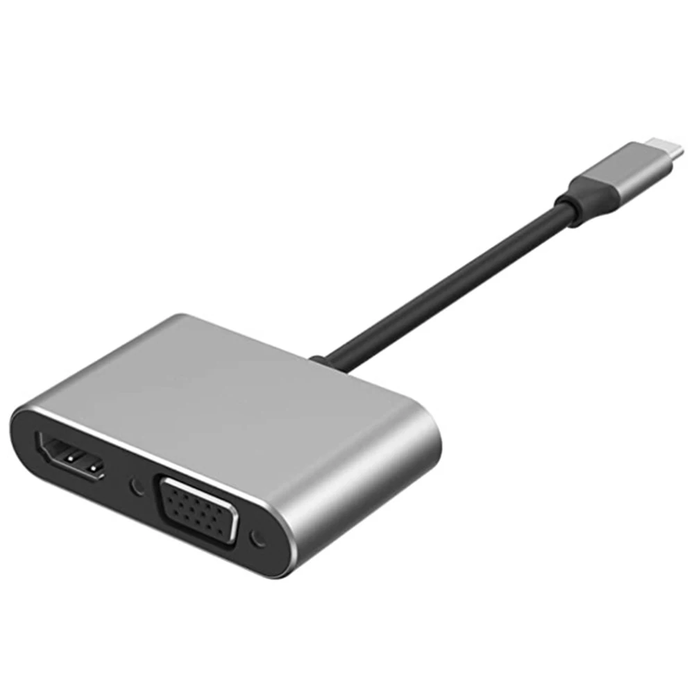 USB-хаб 2 в 1 совместимый с VGA USB 3 0 для MacBookPro S8 S9 Huawei P20 |