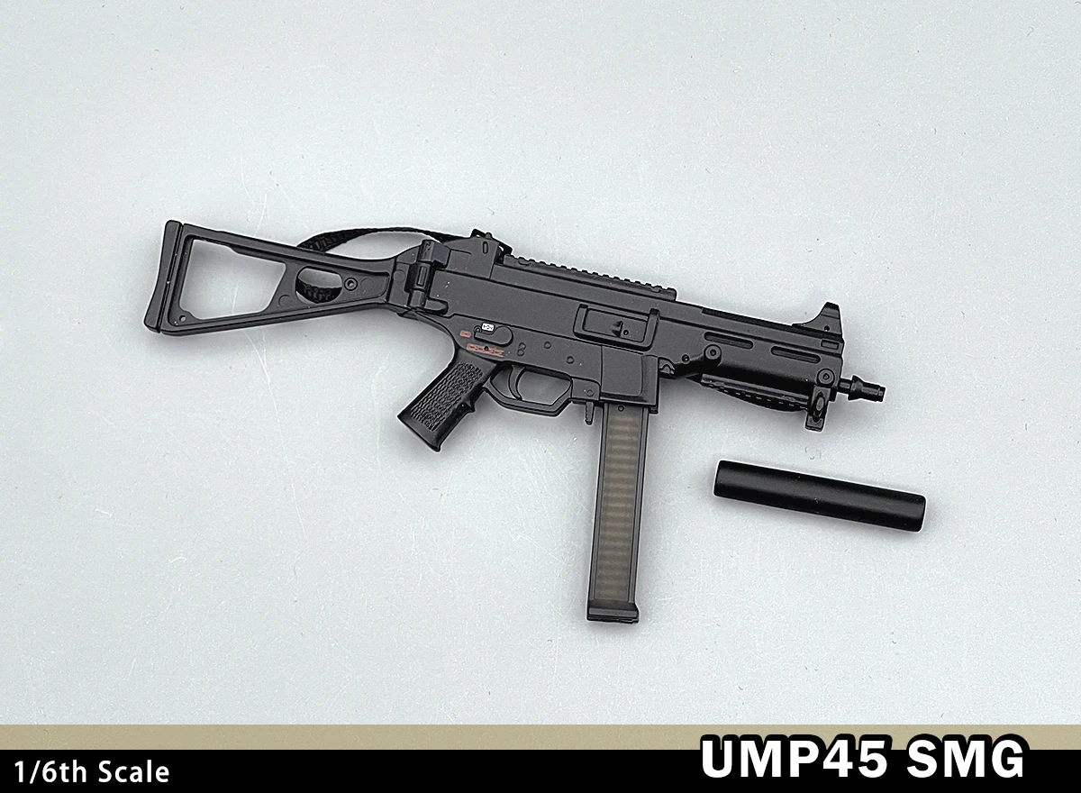 Фото НОВЫЙ масштаб 1/6 UMP45 SMG модель пистолета-пулемета 77027 для 12 дюймов фигурка военного солдата армейская коллекция игрушек №3