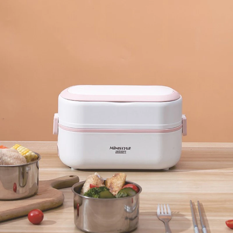 Электрическая Мультиварка 220 В с подогревом пищи Портативный Ланч-бокс для офиса