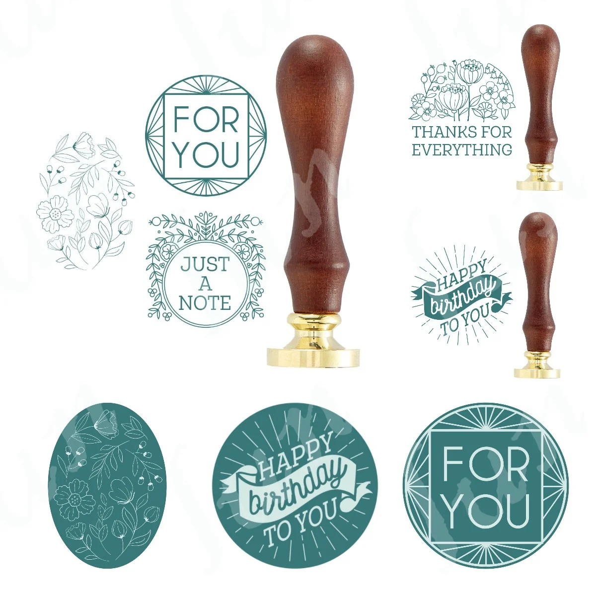 

Solid Square for You Fire Lacquer Handle Lacquer Seal Handle Retro Envelope Wax Wedding Wax Stamp Handle Tool Wax Seal Handle