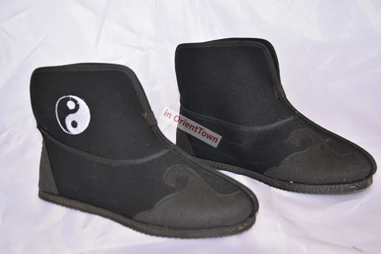 Wudang Tai Chi Practice Shoes Cloud Hook Pattern Летние одиночные ботинки Daoist Footwear TV Movie Monk Nun Ten Square Shoe
