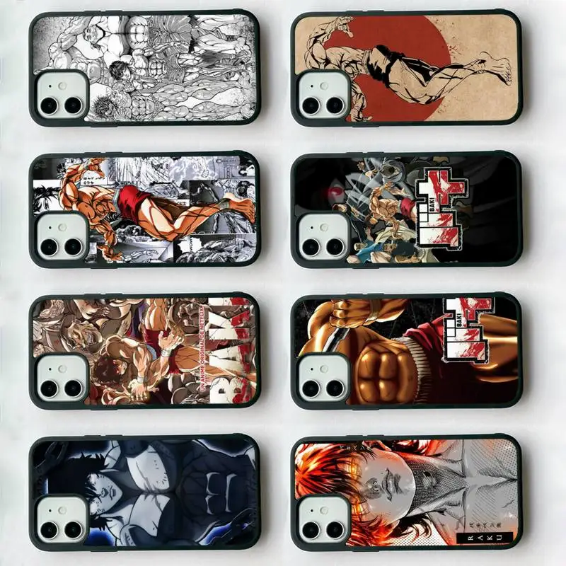 

Baki the Grappler Original anime Phone Case Silicone PC+TPU Case for iPhone 11 12 13 Pro Max 8 7 6 Plus X SE XR Hard Fundas