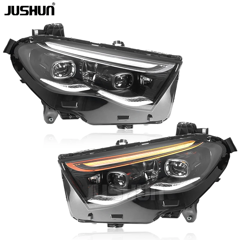 Фото Светодиодные фары JUSHUN для E-Class W214 2024-2025: Обновление переднего освещения, установка Plug and Play №2