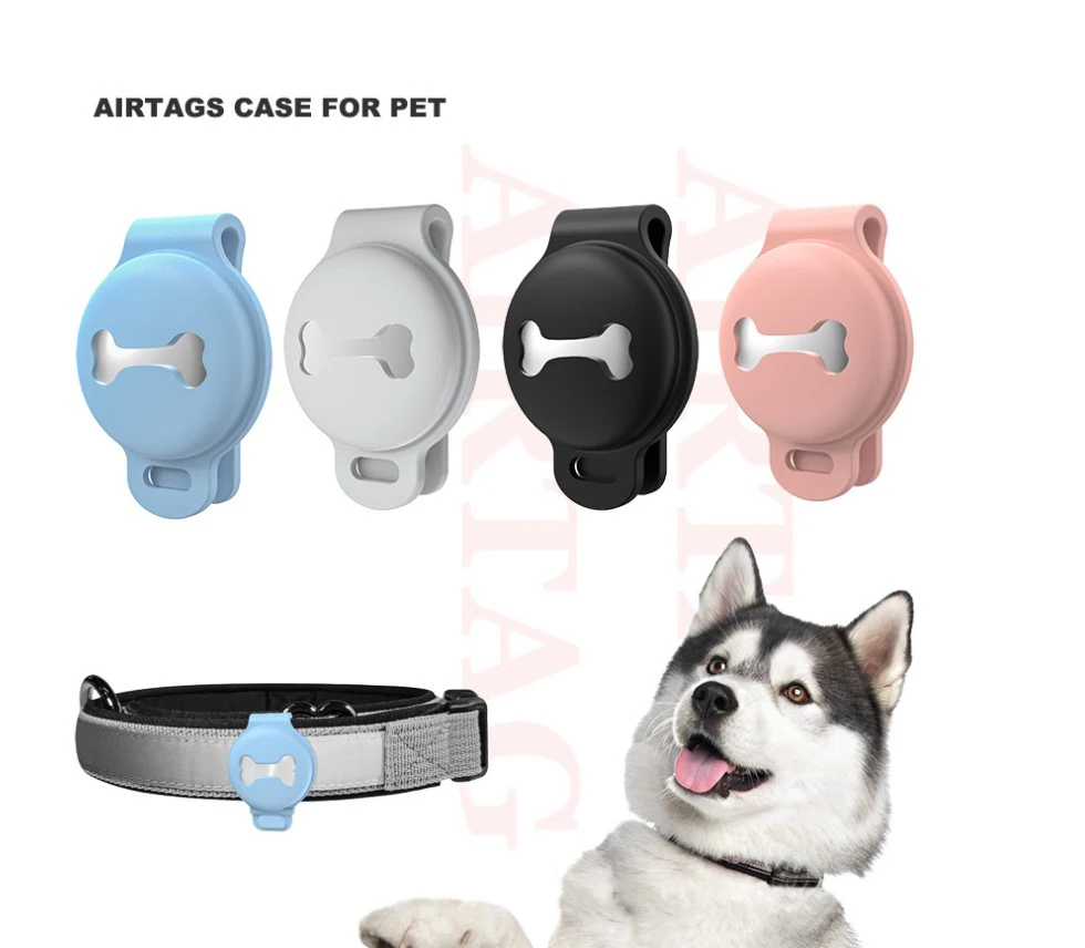 1PC Pet Collar for Apple Airtag Dog Cat Strap Adjustable Sleeve Suitable Air Tags Anti-Scratch Protective Cover For Airtags Case  - buy with discount