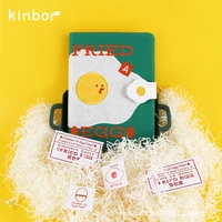 cute cartoon fired egg soft clothpu leather journal cover for standard a5 fitted paper book japanese style planner