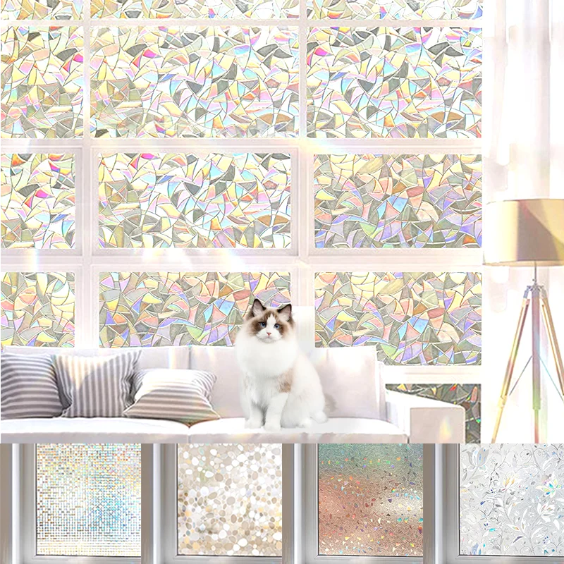 Радужная 3D оконная пленка для конфиденциальности | AliExpress