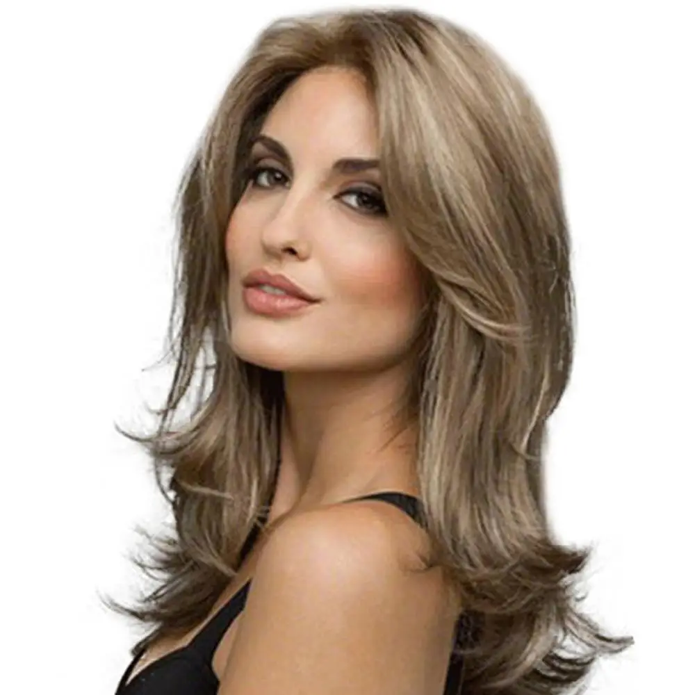 

Curly Extension Fashion Women Long Gradient Wig Hairpiece Wave Hair Rose Net