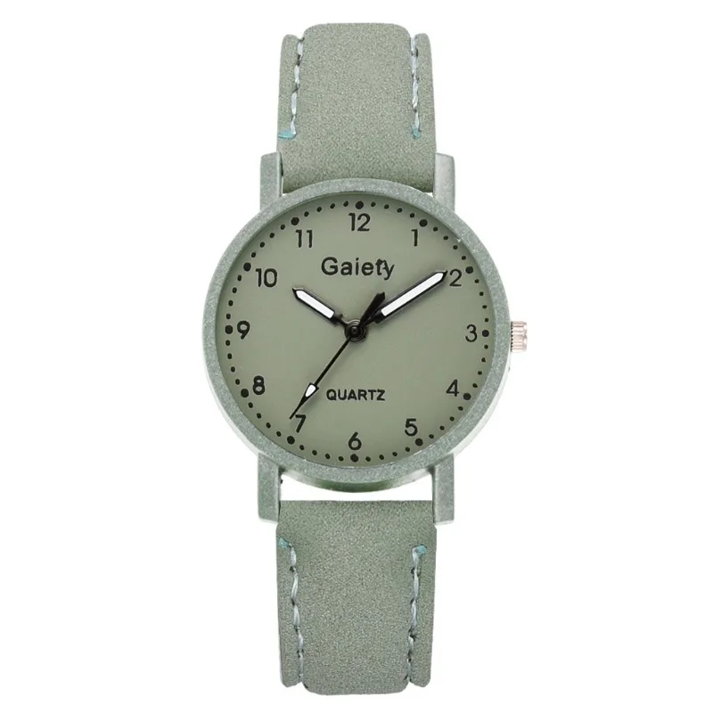 

Часы наручные женские кварцевые с кожаным ремешком, Элегантные повседневные, с браслетом