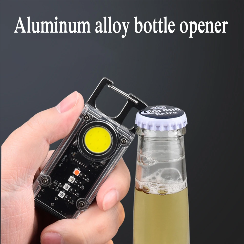 

ZK30 Mini Новый портативный брелок для ключей, магнитный фонарик, УФ фонарик, красный/синий