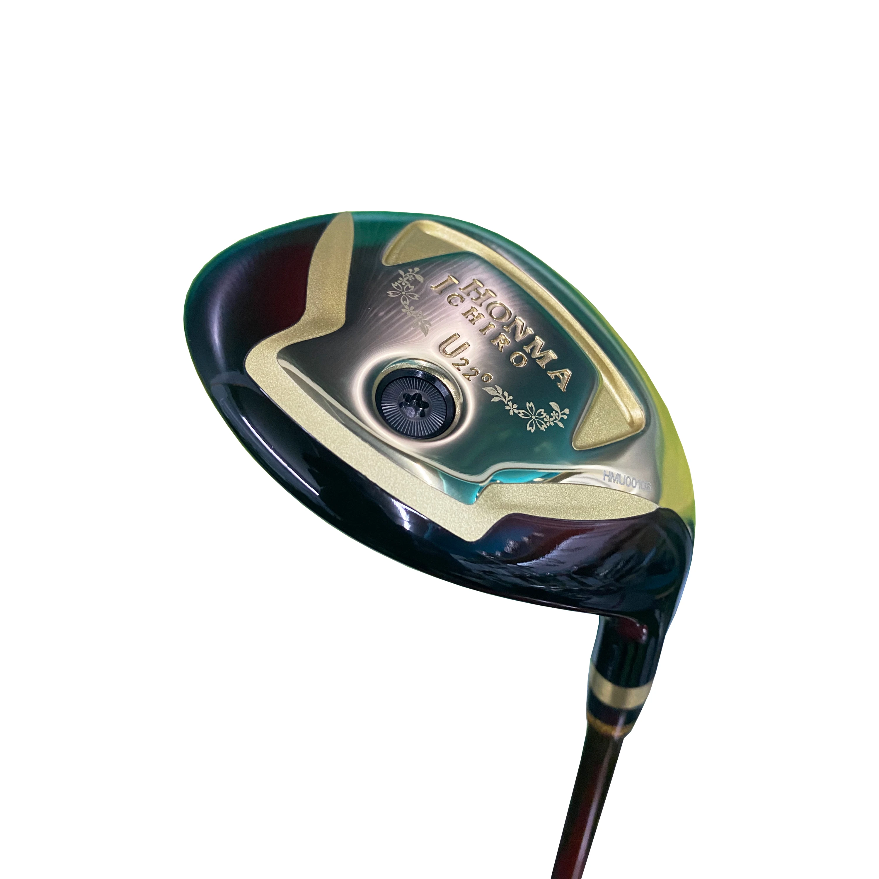 

Brand New Ichiro honma Golf Hybrids Golden 19/22/25/28 degree R/S/SR Flex Graphite Shaft Head Cover Included