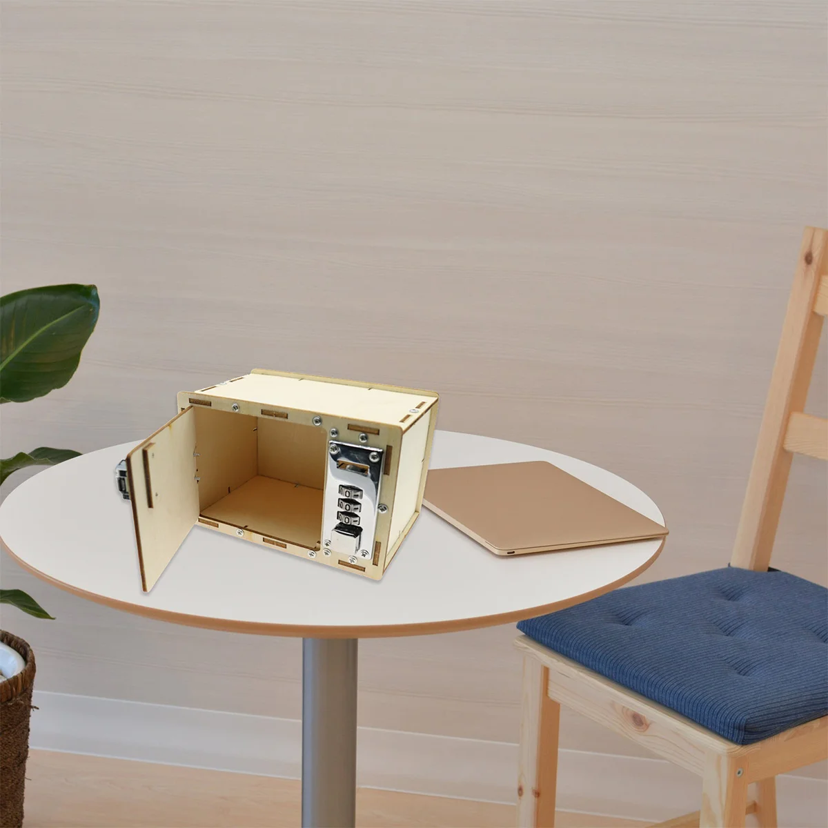 

Mechanical Lockbox Kids Educational Tool Wood Password Cases DIY Toy Wooden Child