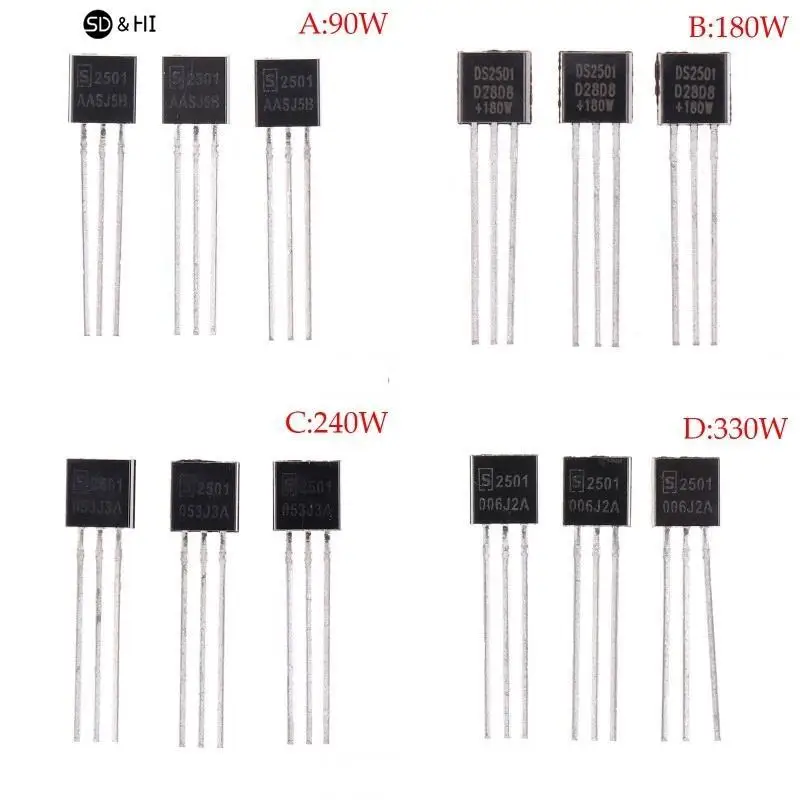 

3 шт. DS2501 90 Вт 180 Вт 240 Вт 330 Вт TO-92 адаптер питания для ноутбука DELL декодер чип