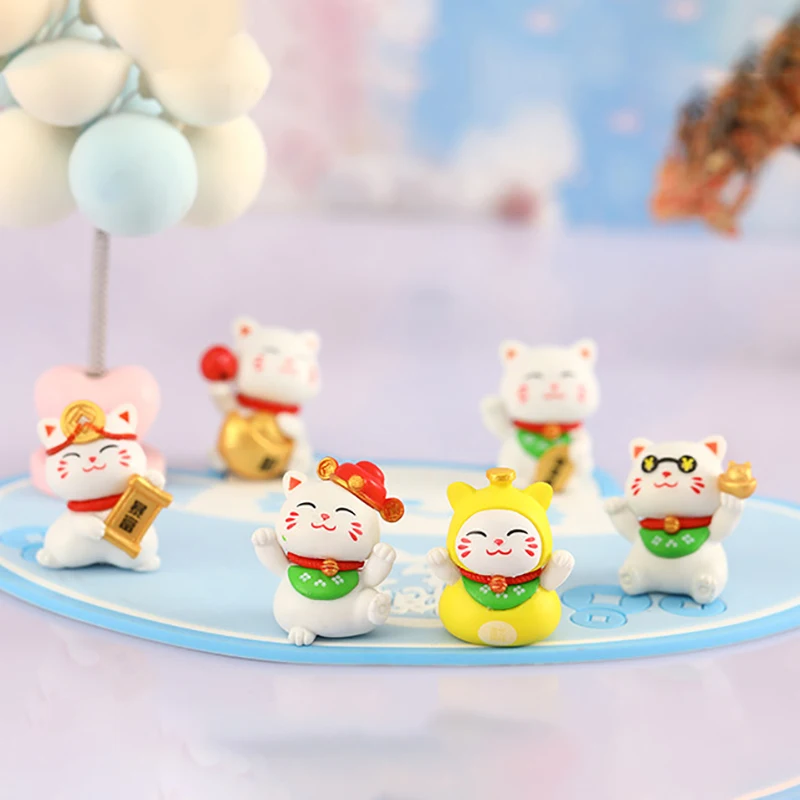 Мультяшные игрушки украшения Neko фигурка животного кошка искусственное