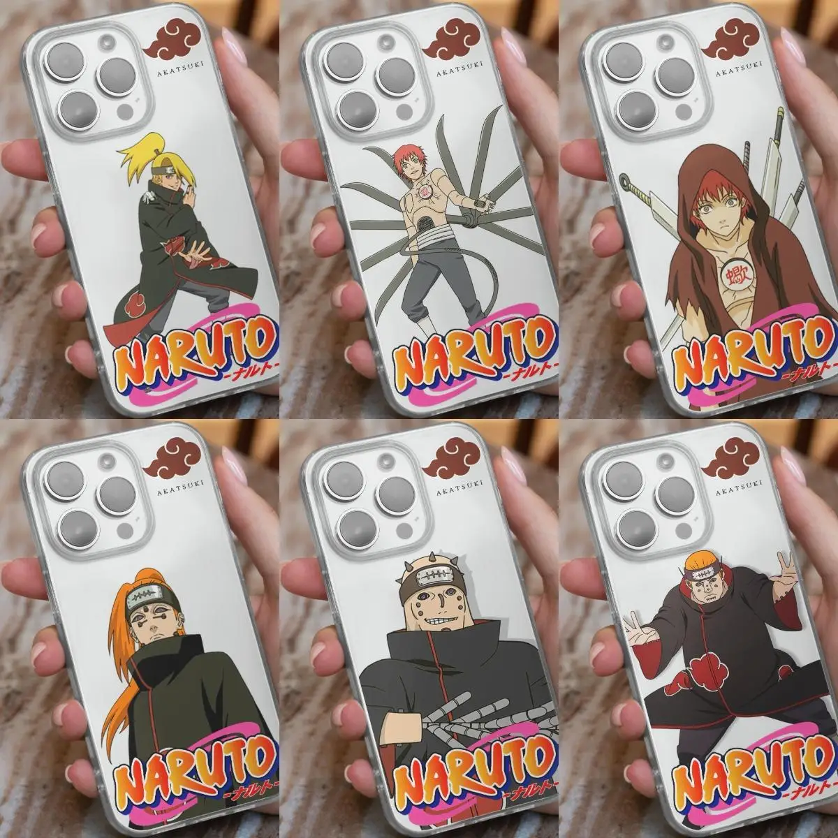 

Akatsuki Iphone 14 Pro Max Case Pain Soft Silicone 13 12 11 X XR XS 8 7Plus Naruto Itachi Anime Fall Resistance Transparent Toys