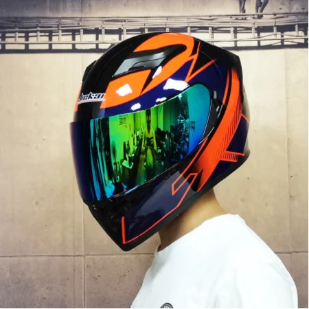 Шлем для езды на мотоцикле мужской защитный шлем все лицо